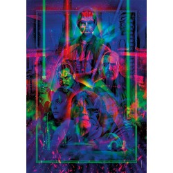 Clementoni - 35161 Star Wars Metamorphic Art Collection - Episode I II III Trilogia Prequel, Quadro Interattivo 520 Pezzi con C