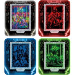 Clementoni - 35161 Star Wars Metamorphic Art Collection - Episode I II III Trilogia Prequel, Quadro Interattivo 520 Pezzi con C
