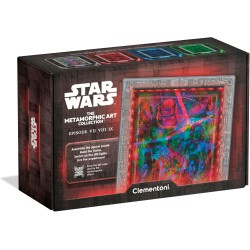Clementoni - 35163 Star Wars Metamorphic Art Collection - Episode VII VIII IX Nuova Trilogia, Quadro Interattivo 520 Pezzi con 