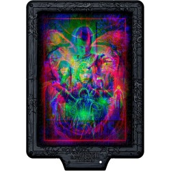 Clementoni - 35155 Stranger Things Metamorphic Art Collection - The Upside Down, Quadro Interattivo 520 Pezzi con Cornice e LED