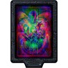 Clementoni - 35155 Stranger Things Metamorphic Art Collection - The Upside Down, Quadro Interattivo 520 Pezzi con Cornice e LED