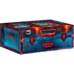 Clementoni - 35155 Stranger Things Metamorphic Art Collection - The Upside Down, Quadro Interattivo 520 Pezzi con Cornice e LED