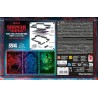 Clementoni - 35155 Stranger Things Metamorphic Art Collection - The Upside Down, Quadro Interattivo 520 Pezzi con Cornice e LED