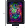 Clementoni - 35155 Stranger Things Metamorphic Art Collection - The Upside Down, Quadro Interattivo 520 Pezzi con Cornice e LED