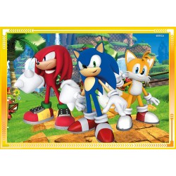 Clementoni Supercolor Sonic - 12,16,20 e 24 Pezzi - Puzzle Cartoni Animati - CL21522