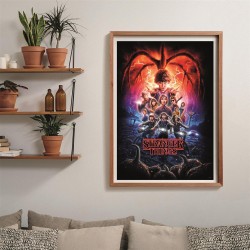 Clementoni - Puzzle 1000 Pezzi per Adulti e Ragazzi, Illustrazione Stranger Things, Idea Regalo, Made in Italy, 70x50 cm, Poste