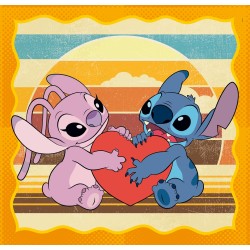 Clementoni - Puzzle per Bambini 3x48 Pezzi Supercolor, per Bambini 5+ Anni, Illustrazioni Disney Stitch, Idea Regalo, Made in I