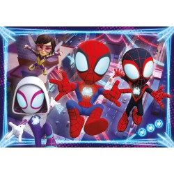 Clementoni - 28527 - Supercolor Puzzle - Marvel Spidey And His Amazing Friends - 24 Maxi Pezzi - Puzzle Bambini 3 Anni, Puzzle 