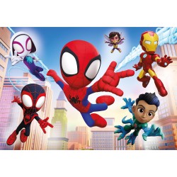 Clementoni - 21625 - Marvel Spidey And His Amazing Friends Supercolor - 2x60 (Include 2 60 Pezzi), Puzzle Cartoni Animati