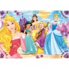 Clementoni - Le Principesse Disney & Sofia Princess Supercolor Puzzle, No Color, 104 Pezzi, 23714