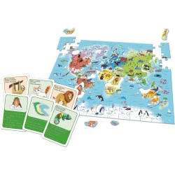 Clementoni - Sapientino più - Scopriamo Educativo 6 Anni sulla Geografia, Geografico del Mondo, Planisfero, Gioco Pianeta Terra