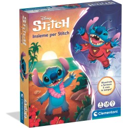 Clementoni Board Games - 16911 Disney Stitch Mission 626 The Inside Battle, Gioco da Tavolo Bambini 8+ Anni, Sfida di Squadra c
