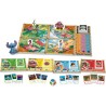 Clementoni Board Games - 16911 Disney Stitch Mission 626 The Inside Battle, Gioco da Tavolo Bambini 8+ Anni, Sfida di Squadra c