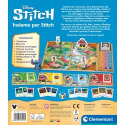 Clementoni Board Games - 16911 Disney Stitch Mission 626 The Inside Battle, Gioco da Tavolo Bambini 8+ Anni, Sfida di Squadra c