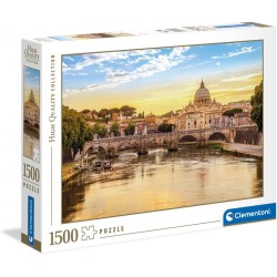 Clementoni - Puzzle 1500 Pezzi per Adulti e Ragazzi, Collection, Tema Ponte Sant'Angelo Roma, Idea Regalo Uomo e Donna, Mad