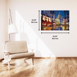 Clementoni Collection - Puzzle 1500 Pezzi per Adulti e Ragazzi, Parigi Montmartre, Made in Italy, 59,2x84,3 cm, 31999