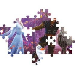 Clementoni - 25771 - Supercolor Puzzle - Disney Frozen - 104 Pezzi - Puzzle Bambini 6 Anni, Puzzle Cartoni Animati, Made In Ita