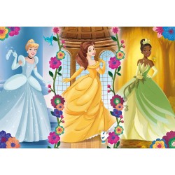 Clementoni - 25772 - Supercolor Puzzle - Disney Princess - 104 Pezzi - Puzzle Bambini 6 Anni, Puzzle Cartoni Animati, Made In I