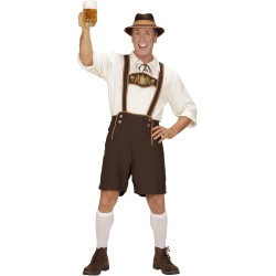 Widmann Party Fashion - Costume bavarese Tg.XXL 58/60, pantaloni tradizionali da uomo per feste della birra, sagre, carnevale