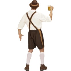 Widmann Party Fashion - Costume bavarese Tg.L 52/54, pantaloni tradizionali da uomo per feste della birra, sagre, carnevale