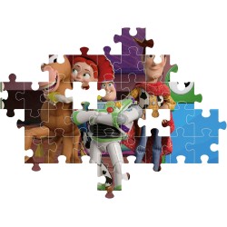Clementoni - 28103 Puzzle 104 Pezzi Supercolor, per Bambini 6+ Anni, Illustrazione Disney Pixar Toy Story 5, Idea Regalo, Made 