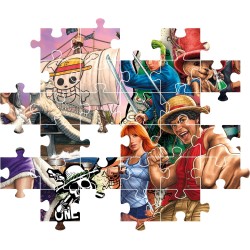 Clementoni - 28104 Puzzle 180 Pezzi Supercolor, per Bambini 7+ Anni, Illustrazione One Piece, Idea Regalo, Made in Italy, 48,5x
