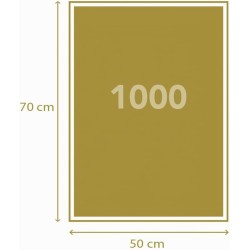 Clementoni - Puzzle 1000 Pezzi Arte per Adulti e Ragazzi, Museum Collection, Tema Gioconda di Leonardo Da Vinci, con Poster Inc