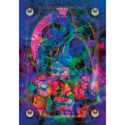 Clementoni - 35162 Star Wars Metamorphic Art Collection - Episode IV V VI Trilogia Originale, Quadro Interattivo 520 Pezzi con 