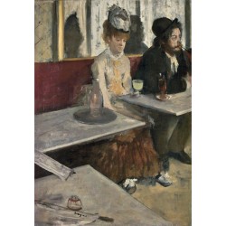 Clementoni - 37090 Puzzle 1000 Pezzi Arte, per Adulti e Ragazzi, Museum Collection, Tema Dans un Café di Degas, con Poster Incl