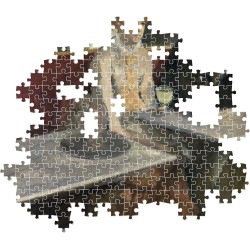 Clementoni - 37090 Puzzle 1000 Pezzi Arte, per Adulti e Ragazzi, Museum Collection, Tema Dans un Café di Degas, con Poster Incl
