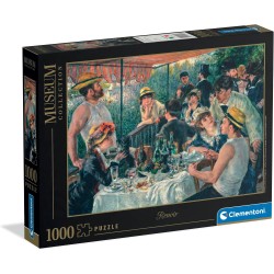 Clementoni - 39993 Puzzle 1000 Pezzi Arte per Adulti e Ragazzi, Museum Collection, Tema Pranzo dei Canottieri Renoir, Idea Rega