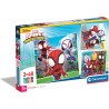 Clementoni - 25294 - Supercolor Puzzle - Marvel Spidey And His Amazing Friends - 3x48 Pezzi (Include 3 Puzzle Da 48 Pezzi) - Pu