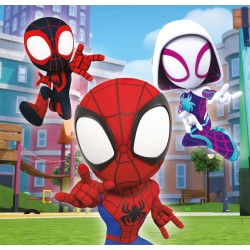 Clementoni - 25294 - Supercolor Puzzle - Marvel Spidey And His Amazing Friends - 3x48 Pezzi (Include 3 Puzzle Da 48 Pezzi) - Pu