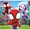 Clementoni - 25294 - Supercolor Puzzle - Marvel Spidey And His Amazing Friends - 3x48 Pezzi (Include 3 Puzzle Da 48 Pezzi) - Pu