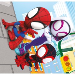 Clementoni - 25294 - Supercolor Puzzle - Marvel Spidey And His Amazing Friends - 3x48 Pezzi (Include 3 Puzzle Da 48 Pezzi) - Pu