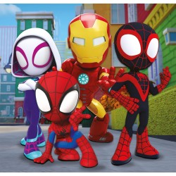 Clementoni - 25294 - Supercolor Puzzle - Marvel Spidey And His Amazing Friends - 3x48 Pezzi (Include 3 Puzzle Da 48 Pezzi) - Pu