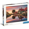 Clementoni Collection Puzzle 1500 Pezzi, Illustrazione Paesaggio Zaanse Schans Olanda al Tramonto, Idea Regalo, Made in Italy, 