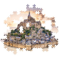 Clementoni - Puzzle 1500 Pezzi per Adulti e Ragazzi, Collection, Tema Monte Saint Michel, Idea Regalo Uomo e Donna, Made in Ita