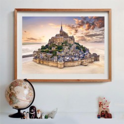 Clementoni - Puzzle 1500 Pezzi per Adulti e Ragazzi, Collection, Tema Monte Saint Michel, Idea Regalo Uomo e Donna, Made in Ita