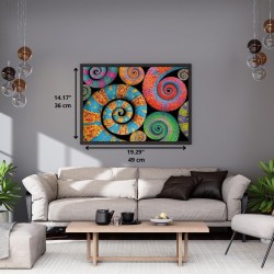 Clementoni - 35529 Color Boom Collection Puzzle 500 Pezzi per Adulti e Ragazzi, Illustrazione Astratta Colorata Curly Tails, Id