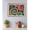 Clementoni - 35529 Color Boom Collection Puzzle 500 Pezzi per Adulti e Ragazzi, Illustrazione Astratta Colorata Curly Tails, Id