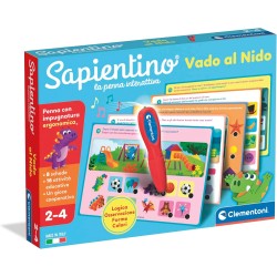 Clementoni - Sapientino La Penna Interattiva, Vado al Nido, Schede Educative e Penna Parlante, Gioco Educativo 2 Anni, Elettron