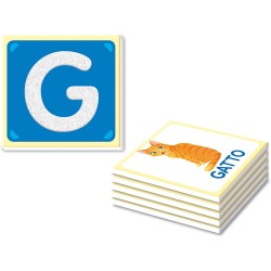 Clementoni Sapientino Montessori - Lettere Tattili, Gioco Educativo per Bambini 3-5 Anni con Flashcards per Imparare Alfabeto e