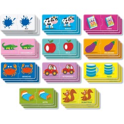 Clementoni - Sapientino Montessori Le Mie Prime 100 Parole, Gioco Educativo Bambini 1-3 Anni con 54 Puzzle a Incastro per Impar