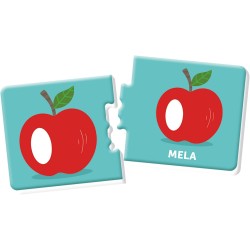Clementoni - Sapientino Montessori Le Mie Prime 100 Parole, Gioco Educativo Bambini 1-3 Anni con 54 Puzzle a Incastro per Impar
