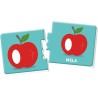 Clementoni - Sapientino Montessori Le Mie Prime 100 Parole, Gioco Educativo Bambini 1-3 Anni con 54 Puzzle a Incastro per Impar