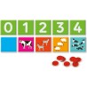 Clementoni Sapientino Montessori - Numeri Tattili, Gioco Educativo Metodo Montessoriano per Bambini 3-5 Anni con Flashcards per