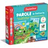 Clementoni Sapientino Montessori - Parole in Fattoria, Gioco Educativo con Puzzle Animali Sagomati per Bambini 1-3 Anni, Svilup
