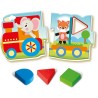 Clementoni Sapientino Montessori - Il Trenino delle Forme, Gioco Educativo per Bambini 1-3 Anni, Puzzle a Incastro per Riconosc