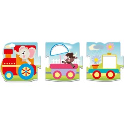 Clementoni Sapientino Montessori - Il Trenino delle Forme, Gioco Educativo per Bambini 1-3 Anni, Puzzle a Incastro per Riconosc